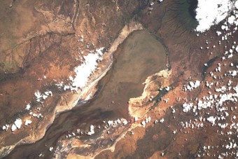Le lac Eyasi - vue satellite