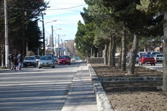 Vue sur l'avenue del libertador de El Calafate