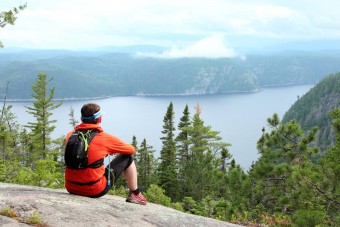 Vue sur le Fjord du Saguenay depuis le 