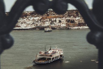 Le bac pour aller de Levis à Québec