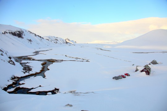 Landmannalaugar en hiver