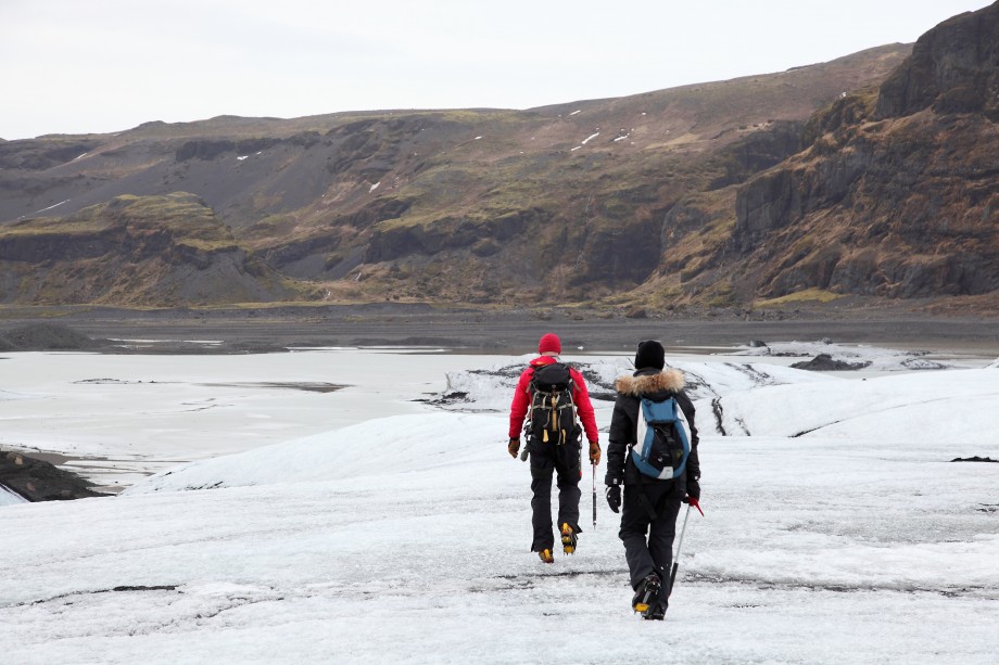 Un trek sur un glacier en Islande